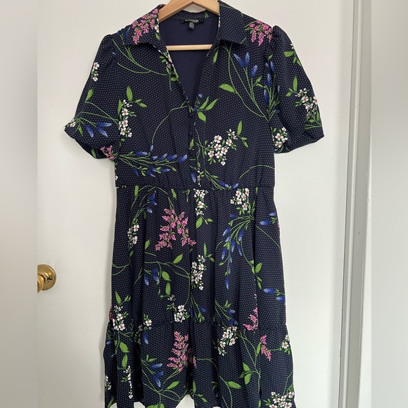 Blue Floral Dress - Picture 3 of 7
